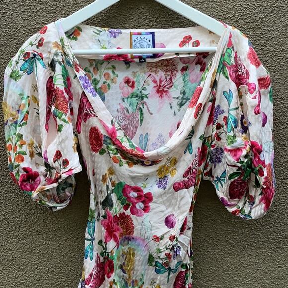 MUKZIN Floral Tiger Print Midi Dress - Picture 11 of 16